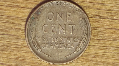 SUA / USA - moneda de colectie WWII - 1 cent 1944 -Lincoln- Wheat Ears Reverse foto