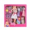 Set de joaca pentru fetite, 6 rochii, accesorii incluse