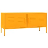 Cumpara ieftin Dulap TV, galben mustar, 105x35x50 cm, otel