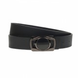 Curea barbati, casual-eleganta, din piele ecologica, latime 3.5 cm, negru - NB031