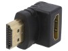 Adaptor HDMI 90&deg; Negru