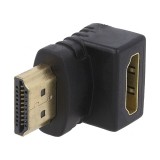 Adaptor HDMI 90&deg; Negru