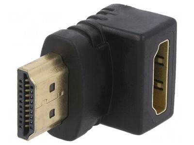 Adaptor HDMI 90&amp;deg; Negru foto