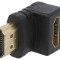 Adaptor HDMI 90&deg; Negru