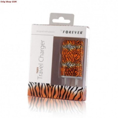 Incarcator Retea USB 1A Forever model - Tiger Blister foto