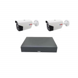 Kit supraveghere video 2 camere profesionale 2 MP 1080P full hd, IR 40m, DVR 4 canale 5MP-N SafetyGuard Surveillance, Rovision