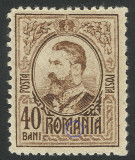 EROARE CAROL I 40 BANI EMISIUNEA MOLDOVA 1918 MNH, Nestampilat