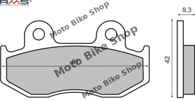 MBS Placute frana (Sinter) Honda SH 125-150 &amp;#039;00-&amp;#039;05 BIFA, Cod Produs: 225100272RM foto
