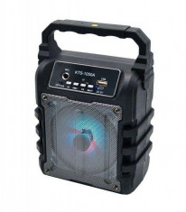 Boxa Portabila KTS 1050, 25W PMPO Bluetooth, AUX, USB, slot card, RADIO FM foto