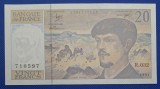 Bancnota Franța 20 franci 1991 Debussy UNC, 20 francs 1991