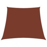 VidaXL Parasolar, cărămiziu, 3/4x3 m, țesătură oxford, trapez
