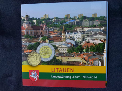 Seria completata monede - Lituania 1991-2013, 9 monede foto