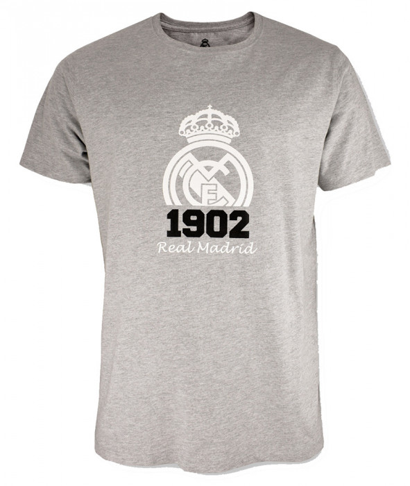 Real Madrid tricou de bărbați Crest grey - XL