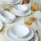 Keramika Set de vesela - White/Gold Sirius - 24 bucăți - 6 persoane - Stoneware