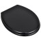 Capace WC, 2 buc., negru, MDF - 2