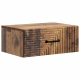 vidaXL Dulap de noapte suspendat Lemn vechi 49 x 34,5 x 20 cm 898631