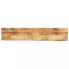 vidaXL Blat de masa margine naturala, 140x20x2,5 cm, lemn masiv mango foto