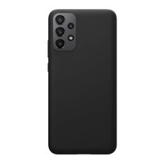 Husa compatibila cu samsung galaxy a23 5g, matte efect, camera ultra safe, htpmag, black