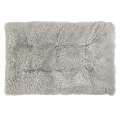 Pat ortopedic pentru caini, dreptunghiular, husa detasabila, 115x80x6 cm, gri Household NewTrend