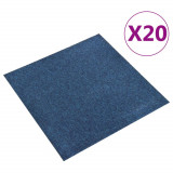 VidaXL Plăci de pardoseală, 20 buc., albastru &icirc;nchis, 50 x 50 cm, 5 m&sup2;