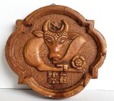 Aplica Stema veche a Moldovei, sculptura ceramica sub forma de pecete