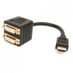 CABLU HDMI TATA-2 DVI-D MAMA GOLD 0.2M Util ProCasa foto