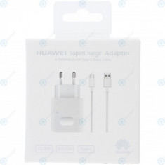 Adaptor de voiaj Huawei SuperCharge 5000mAh incl. Cablu de date USB tip C alb (Blister UE) AP81