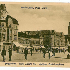 2185 - ORADEA, Market, Romania - old postcard - unused