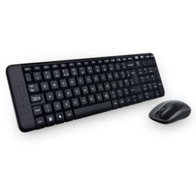 Kit tastatura si mouse wireless mk220 logitec foto