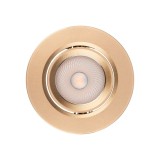Spot LED incastrat PT 08 70423, 6.5W, lumina neutra, orientabil, auriu mat