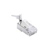 Mufa PNI RJ45 CAT7 S/FTP, Conector Cablu Ethernet Ecranat, 10Gbps, Protectie Metalica, Instalare Usoara
