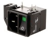 Conector Alimentare AC SCHURTER C14 THT 10A DPST IEC 60320 Montare Panou