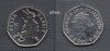 Anglia, Marea Britanie, 2018 50 Pence, Comemorativa, Peter Rabbit, Europa