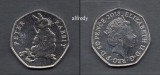Anglia, Marea Britanie, 2018 50 Pence, Comemorativa, Peter Rabbit