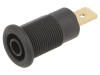 Soclu Banană 4mm 32A Negru Aurit 1kV