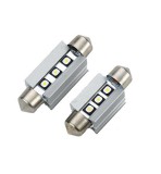 Set 2 Becuri LED Auto 360&deg; Light C5W 41mm, Chip Osram, Canbus, 3 Leduri 250 Lm, Universal