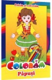 Privim si coloram. Coloram papusi