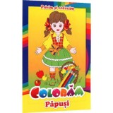 Privim si coloram. Coloram papusi