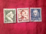 Serie mica Elvetia 1941 Pro Juventute - 3 valori (din 4 val. in serie ) ,stampilate