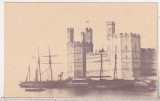 bnk cp Nave - Nave ancorate la Castelul Caernarvon