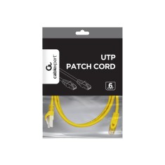 GEMBIRD PP6U, 2M Y , Patch Cord UTP Cat.6, 2m, RJ, 45, 24AWG, CCA, Galben