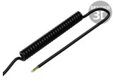 Cablu Spirala PUR Negru 6x0,35mm2 300V 0,1m-0,4m