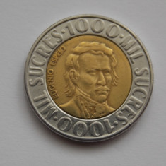 1000 SUCRES 1996 ECUADOR-XF