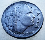 1.864 ITALIA WWII VITTORIO EMANUELE III 20 CENTESIMI 1940 R MAGNETIC, Europa