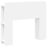 vidaXL Tablă de pat cu sertar cu depozitare Alb Lemn prelucrat 8001192