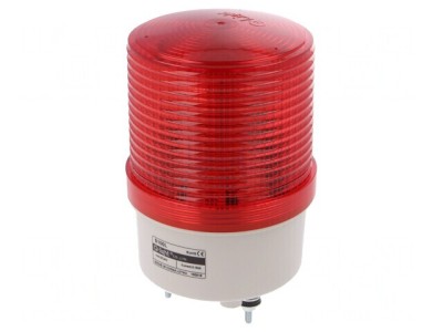 Semnalizator Luminos cu Lumină Continuă și Intermitentă S100L-24-R foto