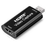 Cumpara ieftin Adaptor HDMI pentru captura video de inalta calitate, conectare USB - Negru