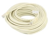 Cablul de rețea U/UTP 6 litat CCA PVC alb 20m 26AWG