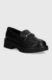 Aldo mocasini GRUNDGENS femei, culoarea negru, cu toc plat, 13804483 GRUNDGENS