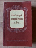 Caiet de regie pentru O scrisoare pierduta- I. L. Caragiale